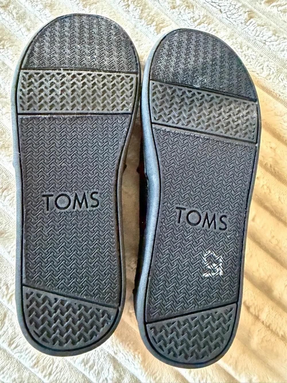 TOMS Kids Cosmic Glitter Slip-On Flats in Charcoal Gray - Picture 6 of 7